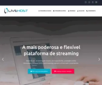 Livehost.com.br(Streaming de Áudio e Vídeo) Screenshot