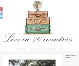 Livein10Countries.com(The Blog) Screenshot