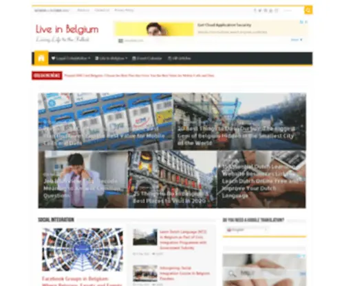 Liveinbelgium.be(Live in belgium) Screenshot