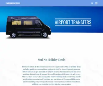 Liveinmuine.com(MUI NE HOLIDAY DEALS) Screenshot