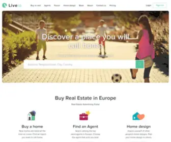 Liveio.com(Buy Real Estate in Europe) Screenshot