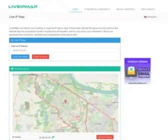 Liveipmap.com(Ip address fraud) Screenshot