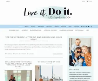 Liveitdoit.com.au(Parenting and Health Blog by Cassandra Michelin) Screenshot