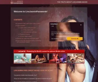 Livejasminfreecredits.com(The truth on hacked passwords and free credits for LiveJasmin) Screenshot