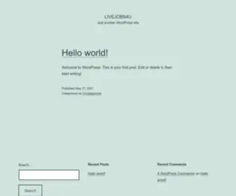 Livejobs4U.com(Just another WordPress site) Screenshot