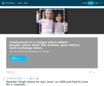 Livejournal.ru(Your life) Screenshot