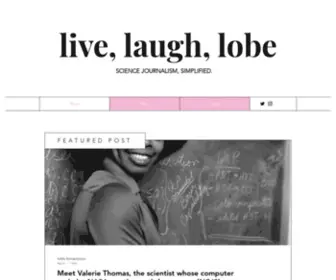 Livelaughlobe.com(Live, Laugh, Lobe) Screenshot