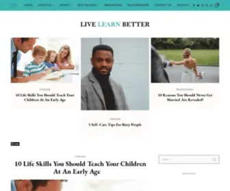 Livelearnbetter.com(Lifestyle Blog) Screenshot