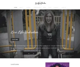 Livelifeunbroken.com(Live Life Unbroken) Screenshot