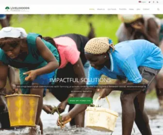 Livelihoods.eu(Building resilient communities & ecosystems alongside sustainable businesses) Screenshot