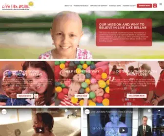 Livelikebella.org(Live Like Bella) Screenshot