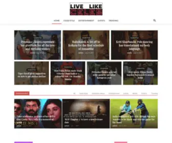 Livelikeceleb.com(Live Like Celeb) Screenshot