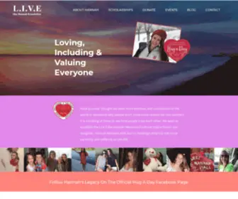 Livelikehannah.org(The Hannah Viall Memorial Fund) Screenshot