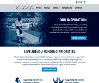 Livelikelou.org(The LiveLikeLou Foundation) Screenshot