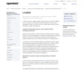 Livelink.com(OpenText) Screenshot