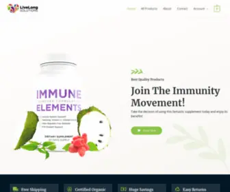 Livelongsolutions.com(Health is a natural process) Screenshot