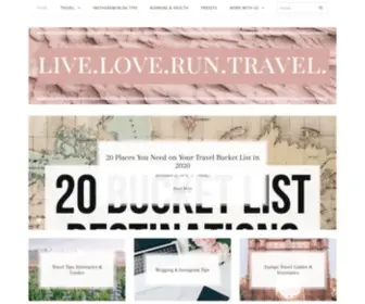 Liveloveruntravel.com(Live Love Run Travel) Screenshot