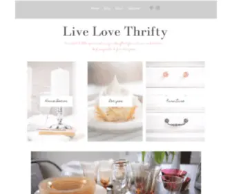 Livelovethrifty.com(Blog) Screenshot