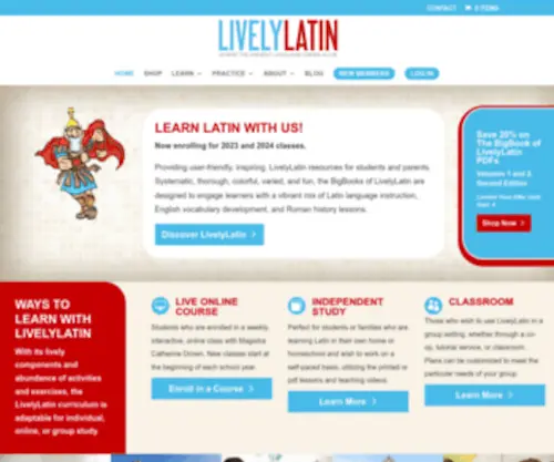 Livelylatin.com(Home) Screenshot