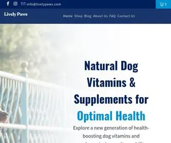 Livelypaws.com(The Best Dog Vitamins & Supplements) Screenshot