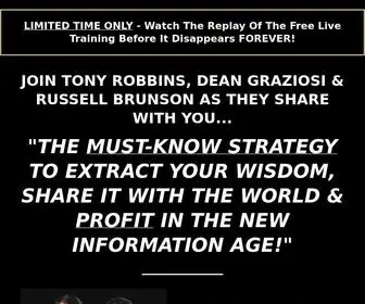 Livemastermindevent.com(Live Mastermind Event With Tony Robbins) Screenshot