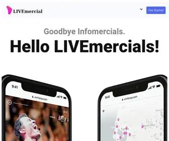 Livemercial.com(Landing pages) Screenshot