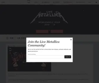 Livemetallica.com(Metallica Live Concert Downloads) Screenshot