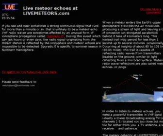 Livemeteors.com(Livemeteors) Screenshot