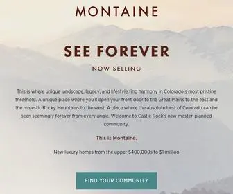 Livemontaine.com(Montaine by Toll Brothers) Screenshot