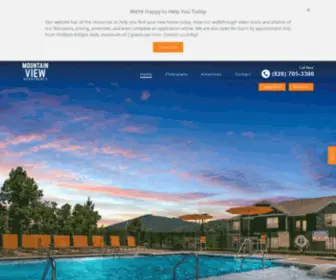 Livemtnview.com(Mountain View Apartments in Asheville) Screenshot