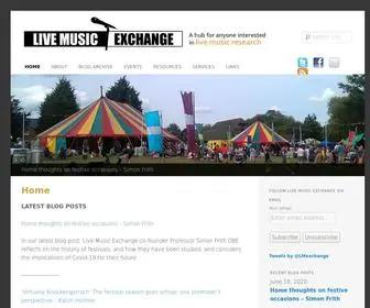 Livemusicexchange.org(Live Music Exchange) Screenshot