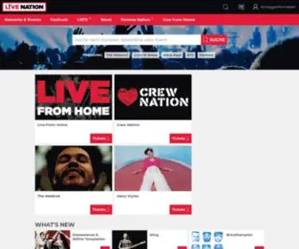 Livenation.de(Tickets und Tourdaten) Screenshot