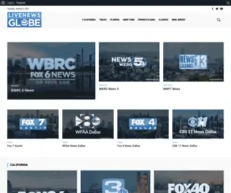 Livenewsglobe.com(Local & Regional News Channels) Screenshot