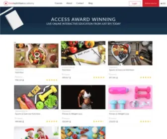 Livenutritionacademy.com(Live Online Courses) Screenshot