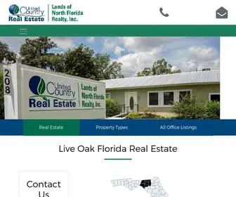 Liveoakfloridarealestate.com(Homes, Farms, Land & Acreage) Screenshot