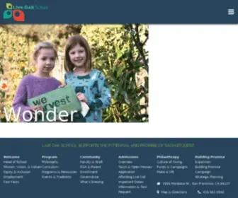 Liveoaksf.org(Live Oak School) Screenshot