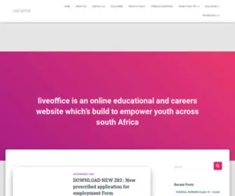 Liveoffice.co.za(liveoffice) Screenshot