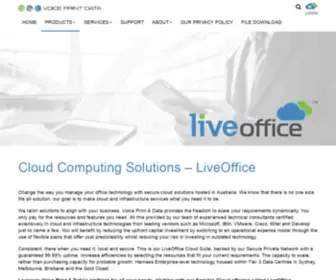 Liveoffice.com.au(Cloud Computing Solutions) Screenshot