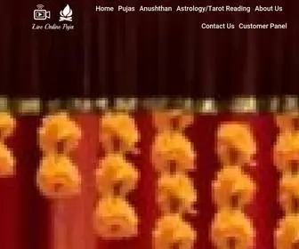 Liveonlinepuja.com(Live Online Puja) Screenshot