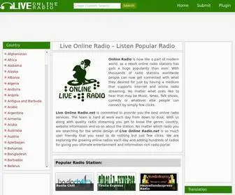 Liveonlineradio.net(Live Online Radio) Screenshot