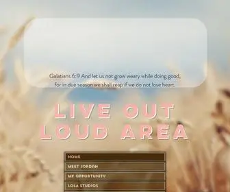 Liveoutloudarea.com(Gratefully Hungry) Screenshot