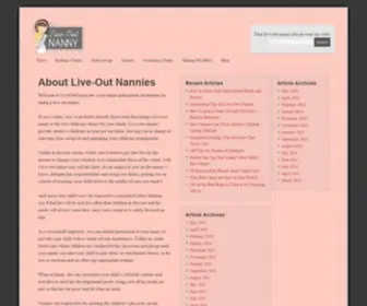 Liveoutnanny.net(Live-Out Nanny) Screenshot