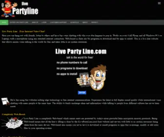 Livepartyline.com(Live Party Line) Screenshot