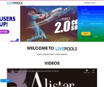 Livepools.com(Fantasy cricket) Screenshot