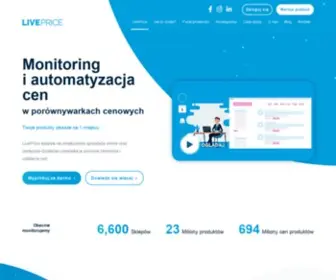 Liveprice.pl(Monitoring cen i automatyzacja cen dla sklepów i producentów) Screenshot