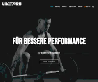 Livepro-Fitness.de(LIVEPRO FITNESS) Screenshot