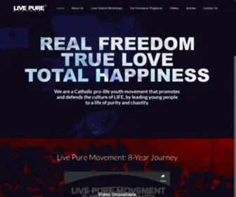 Livepuremovement.org(Livepuremovement) Screenshot