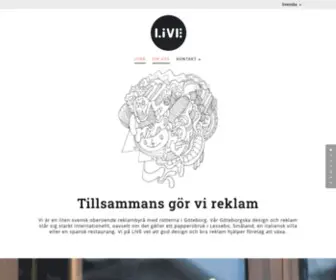 Livereklambyra.se(LIVE Reklambyrå) Screenshot