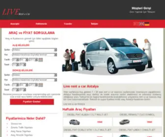 Liverentacar.com(Antalya rent a car) Screenshot