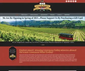 Livermorewinetrolley.com(Livermore Valley Wineries Wine Tours) Screenshot